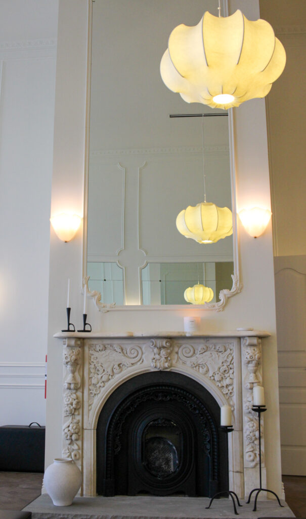 Forza Pilates, Franklin, TN, main room with large fireplace