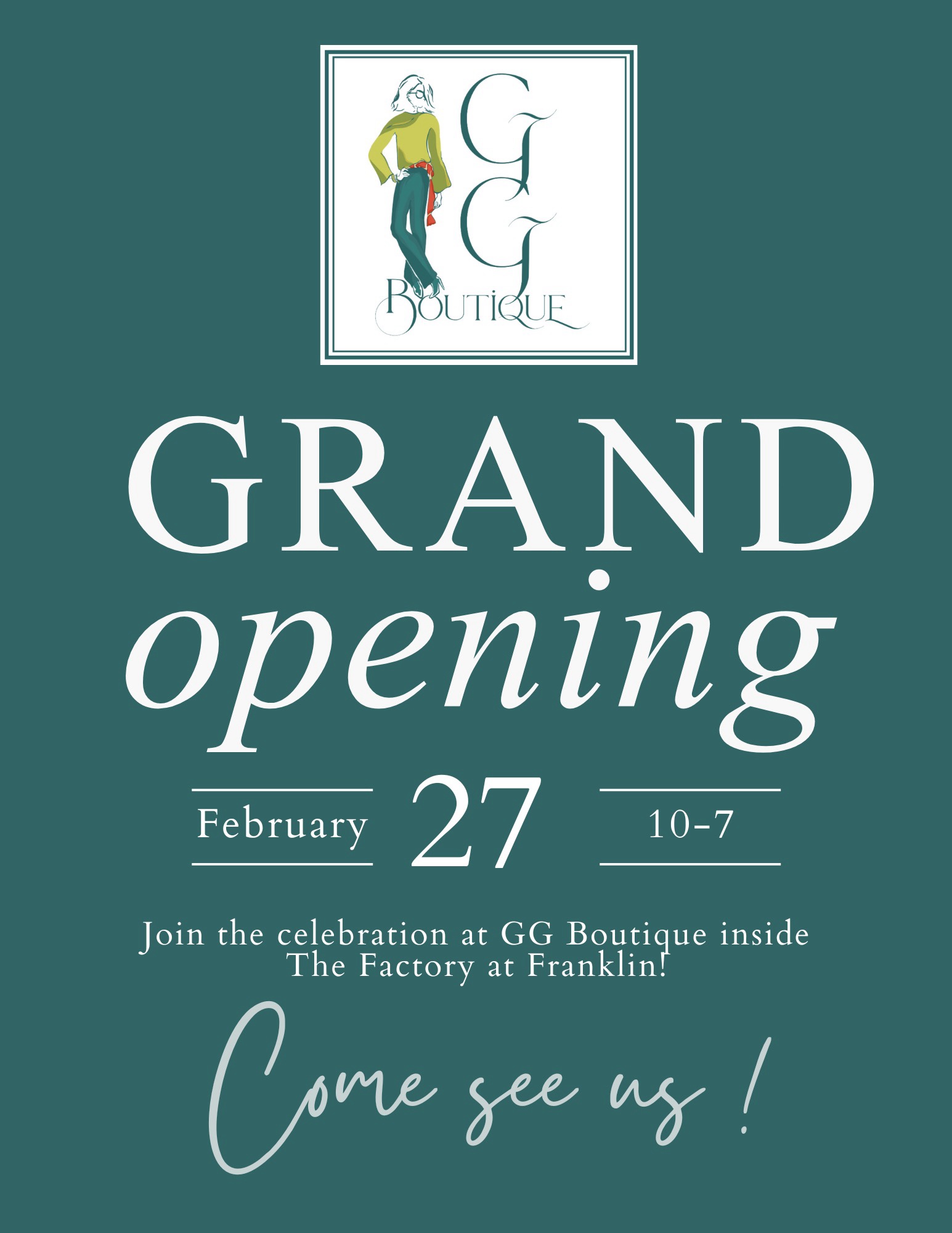 GG Boutique Grand Opening at The Factory in Franklin, TN.