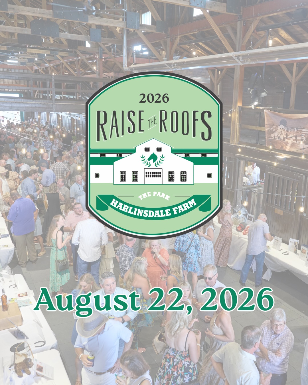 Raise the Roofs 2026 event in Franklin, TN at The Park at Harlinsdale Farm.