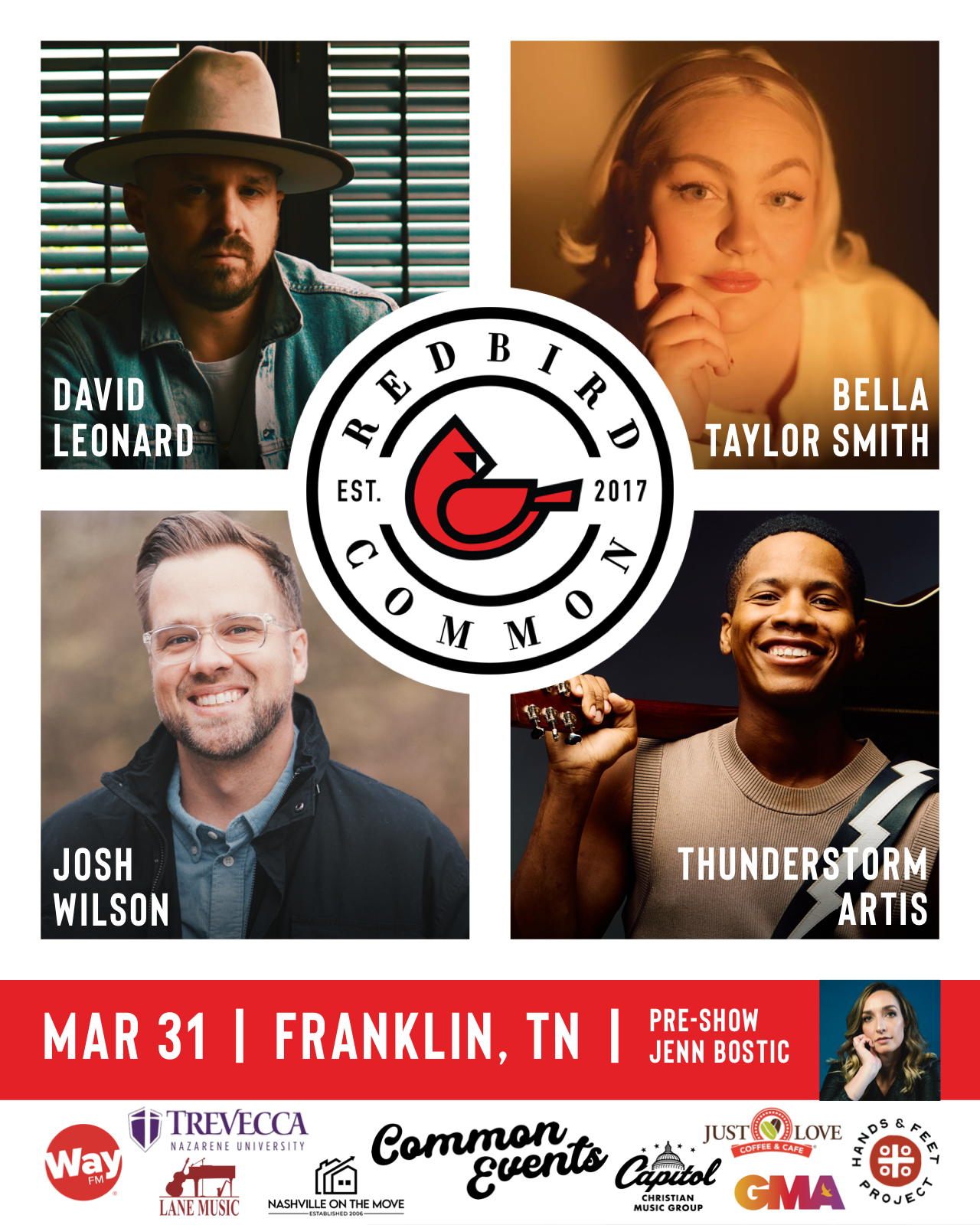 Redbird Common Franklin, TN Christian music songwriters' round.