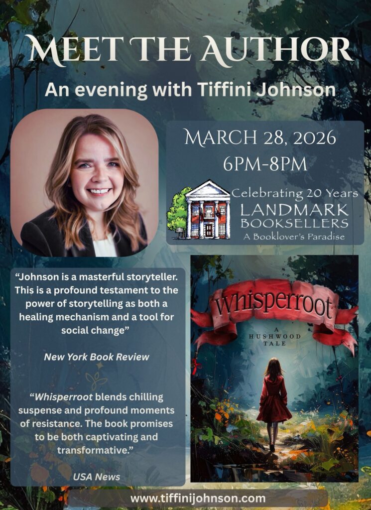 Tiffini Johnson Reading & Book Signing in downtown Franklin, TN at Landmark Booksellers.