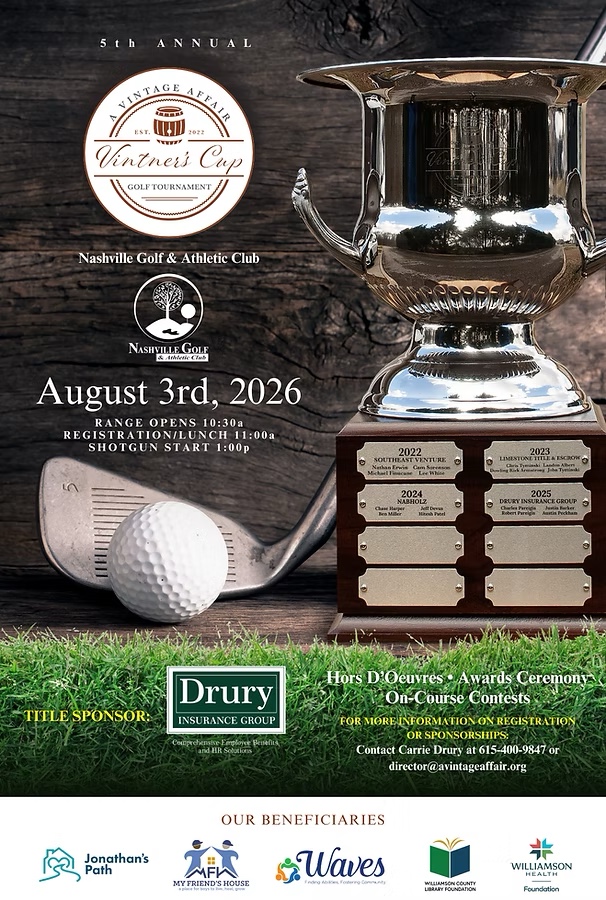 5th Annual Vintner's Cup Charity Golf Tournament Brentwood, TN