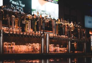 Corner Pub in Franklin, Tennessee, bar and beer on tap