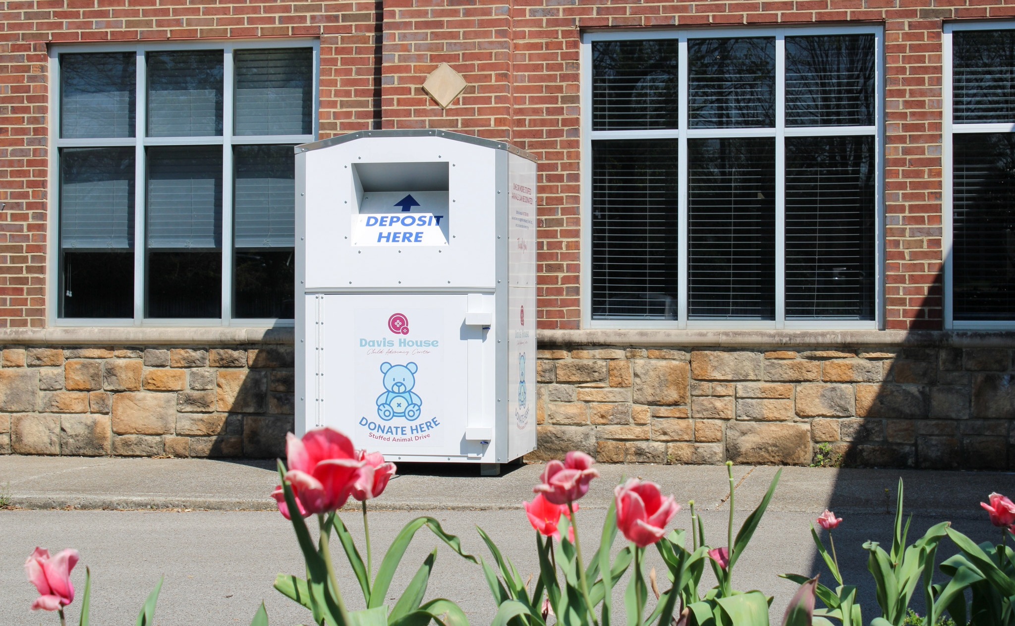 Davis House Child Advocacy Center _ Franklin TN, showing the stuffed animal donation box.