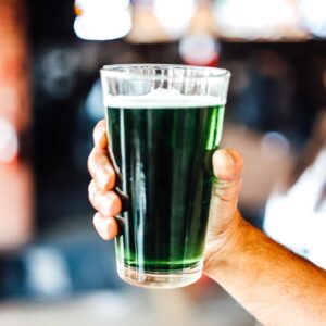 Jonathan's Grille, Franklin, Tennessee, green beer 