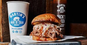 Martin's BBQ Joint, Nolensville, TN, pulled pork BBQ sandwich