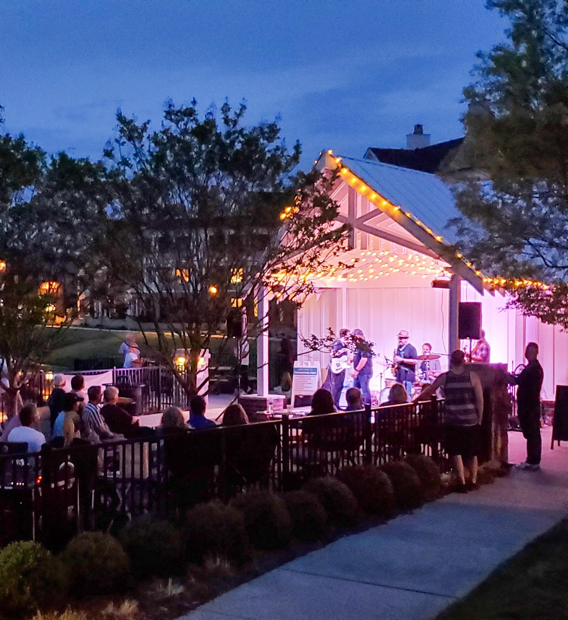 Music at the Park with Sam Hunter Trio in Franklin, TN.