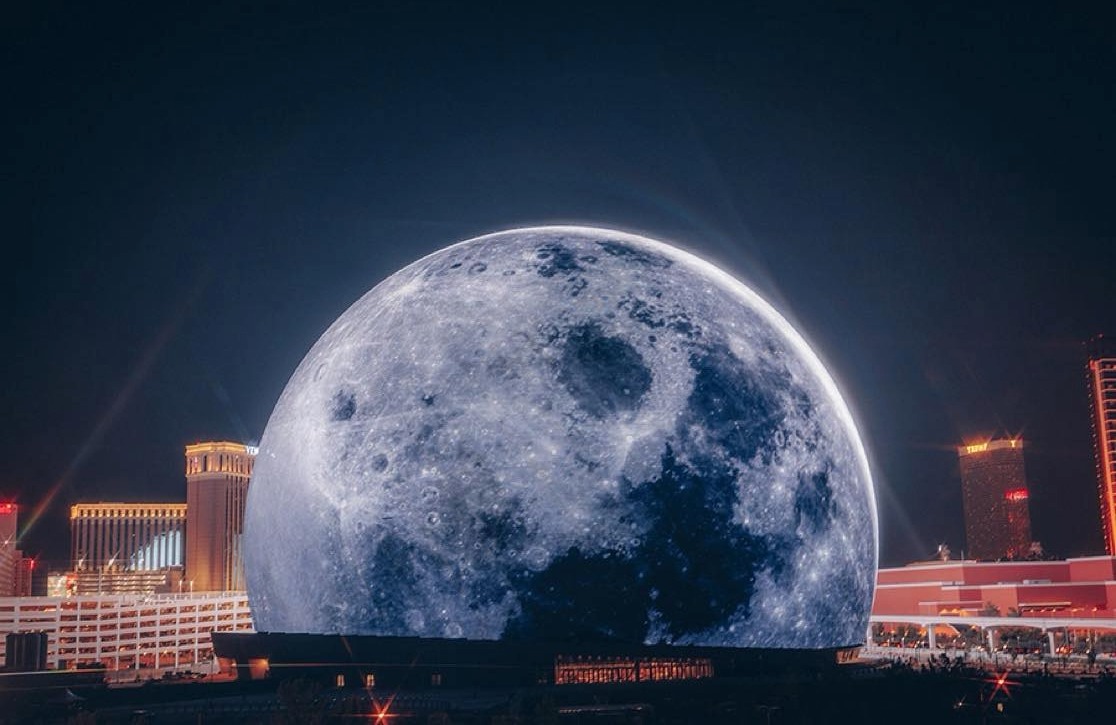 Nashville Sphere showing the exterior of Las Vegas Sphere