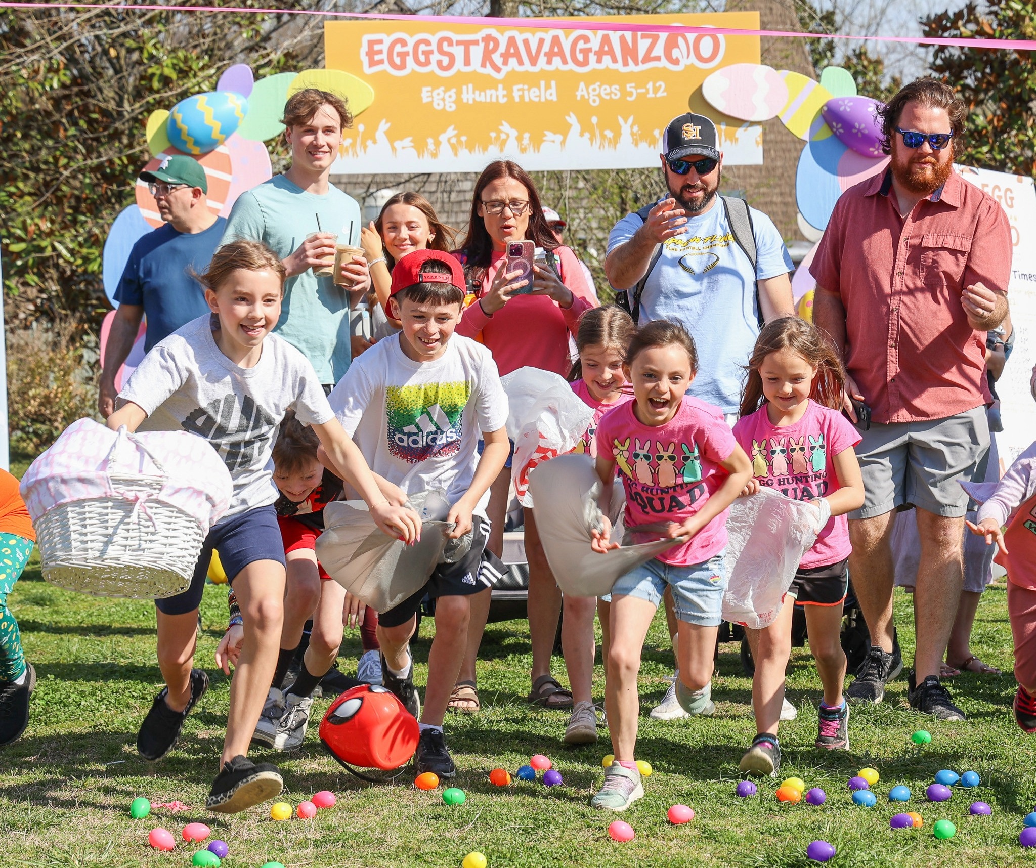 Nashville Zoo Eggstravaganzoo huge Easter Egg Hunts in Nashville, TN.