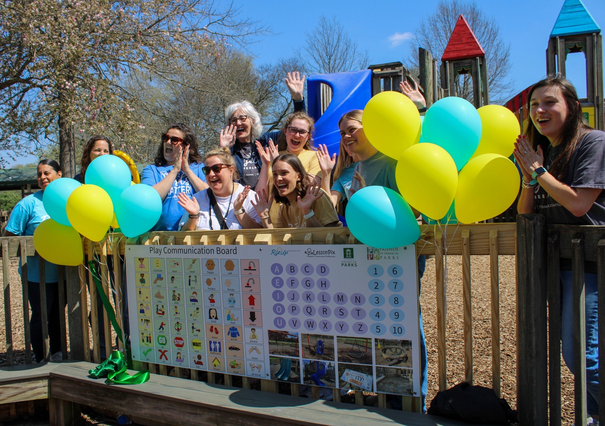 Pinkerton Park Franklin, TN_Communication Board Ribbon Cutting