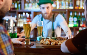 St. Patrick’s Day in Franklin, TN, drinking at local pub