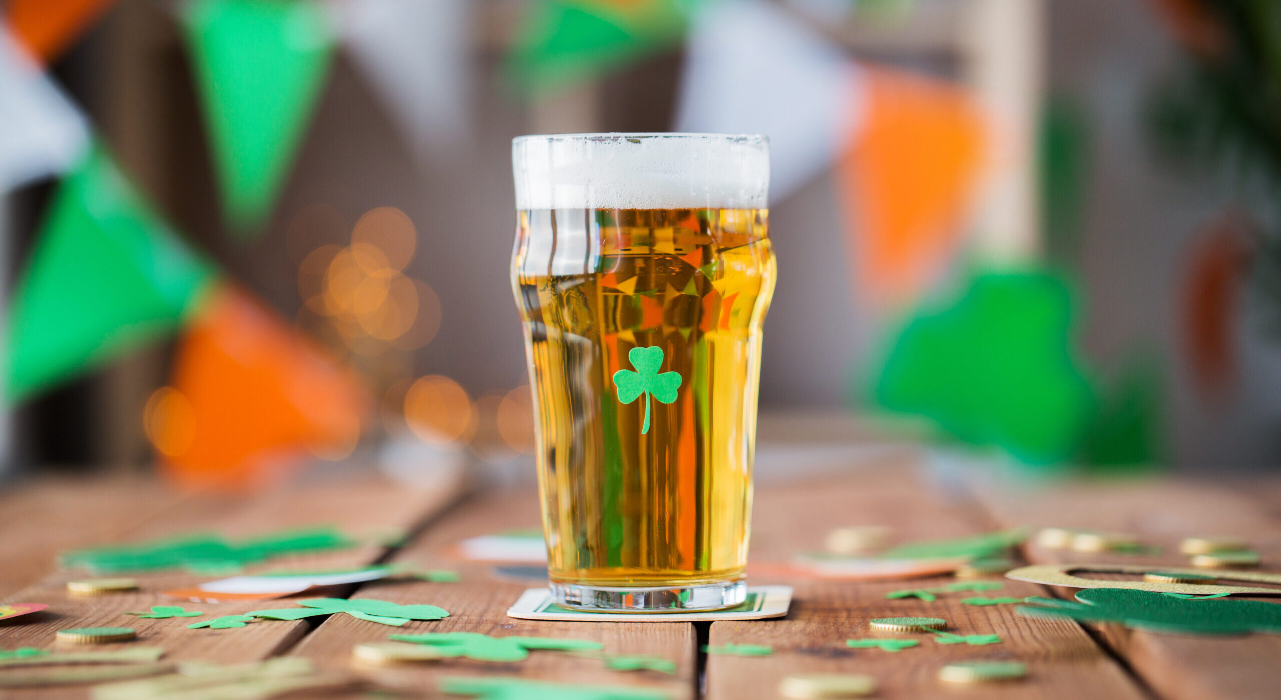 St. Patrick's Day, beer from pub in Franklin, TN