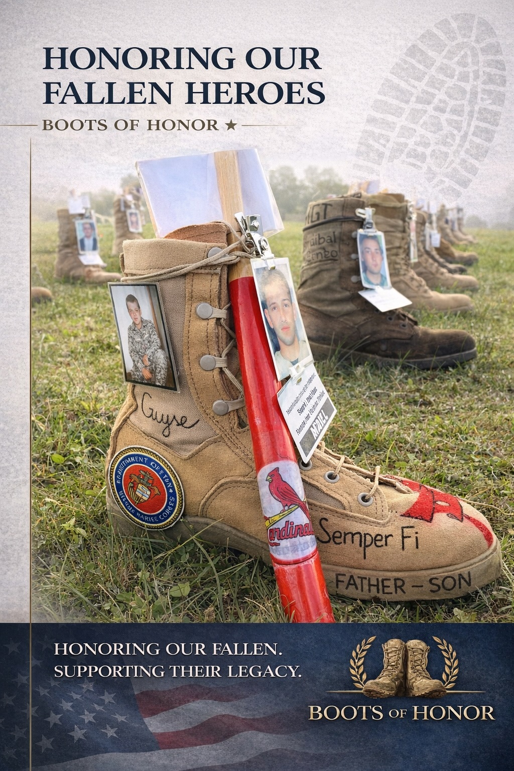 The Boots of Honor Memorial | Franklin, TN | May 16 – 20, 2026.
