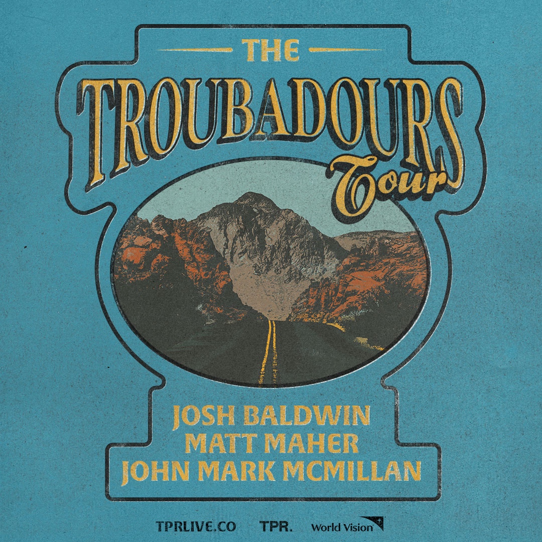 The Troubadours Tour, featuring Josh Baldwin, Matt Maher, and John Mark McMillan in Franklin, TN.