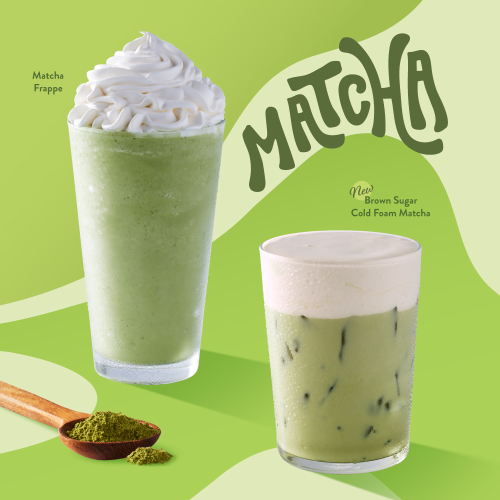White Bison Coffee Matcha Frappe _ Brown Sugar Cold Foam Matcha.