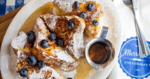Merridee's Breadbasket in Franklin, TN, French toast for breakfast or brunch