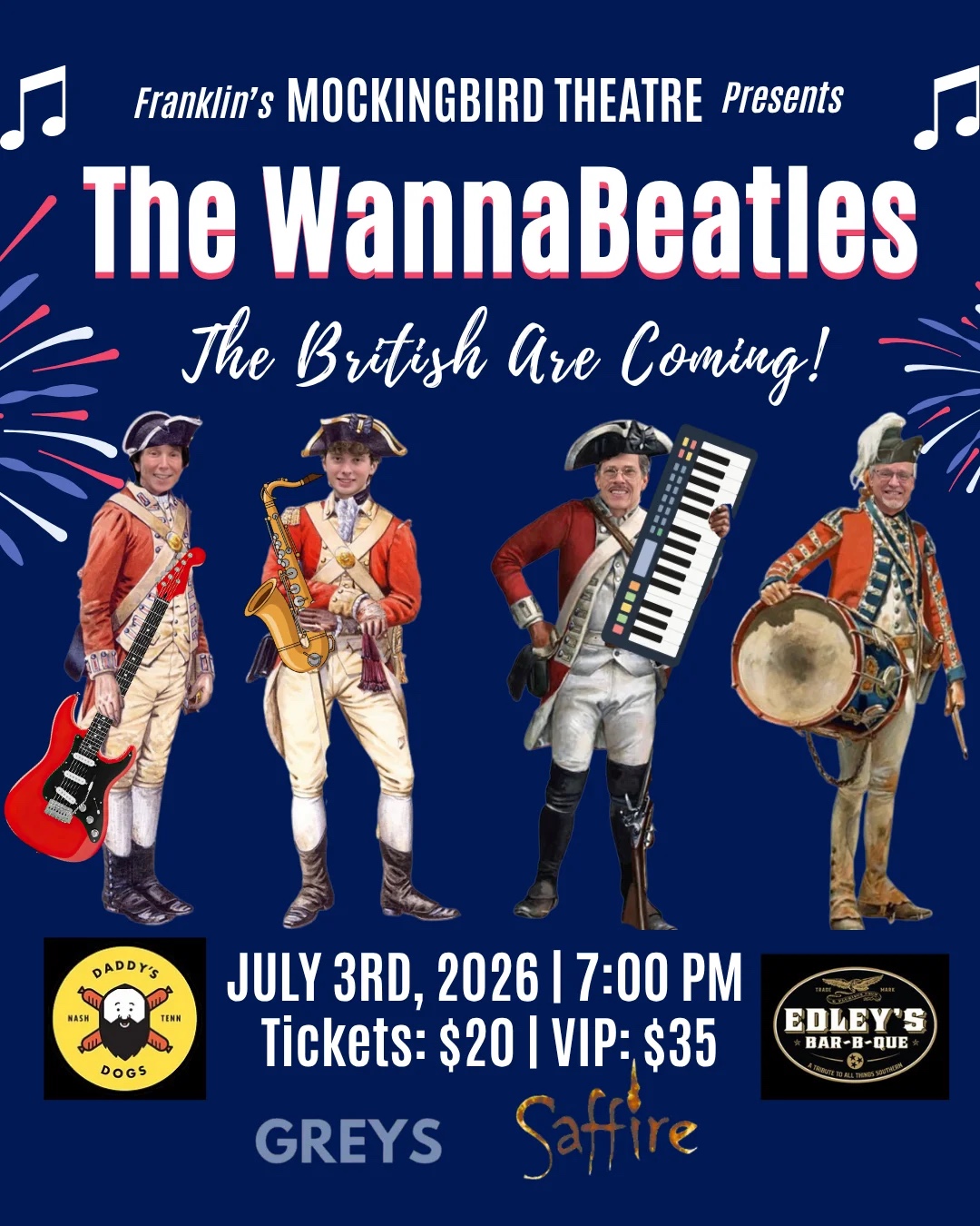 The WannaBeatles- The British Are Coming Event Franklin, Tenn.