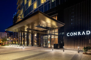 Conrad Nashville, TN Hotel Exterior Front.
