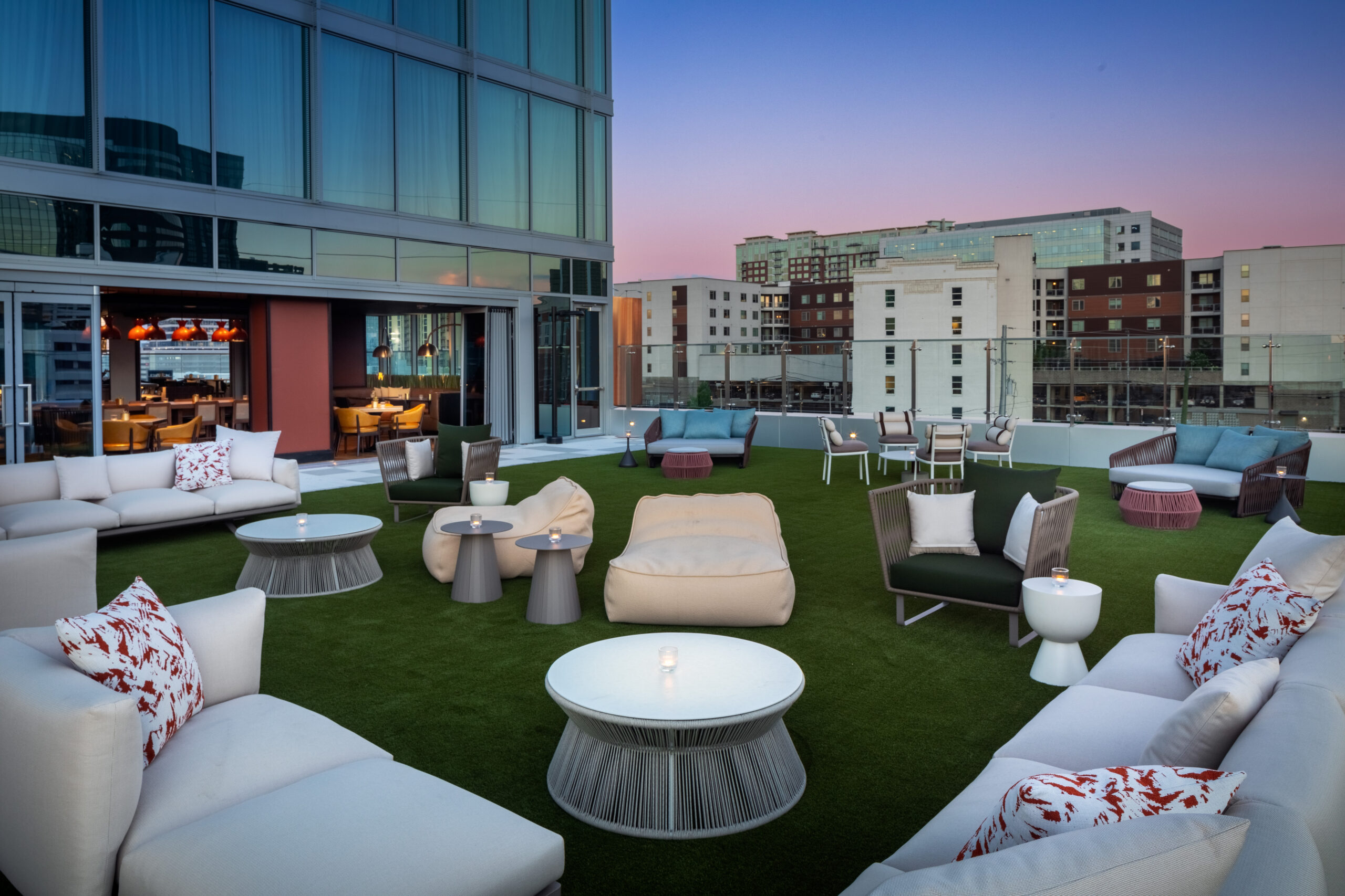 Conrad Nashville, TN Hotel Event Deck.