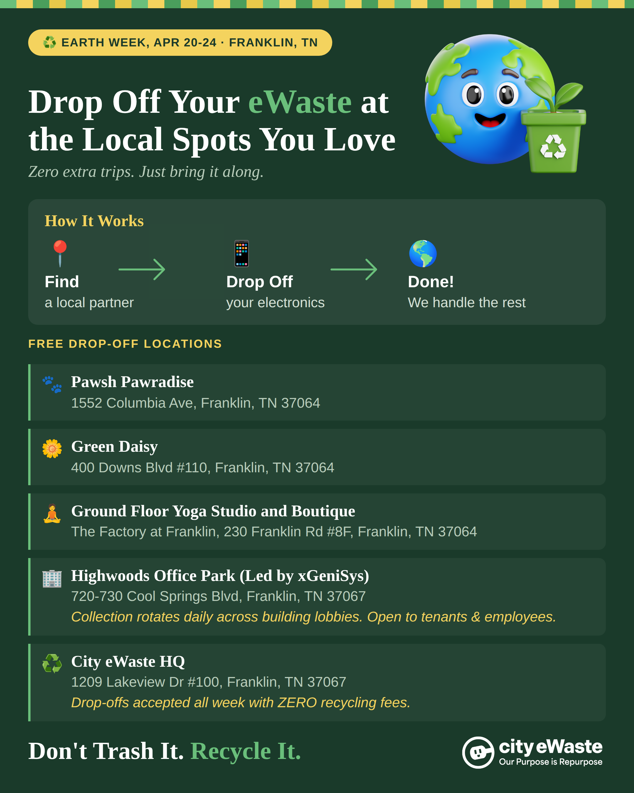 Franklin Earth Week Flyer-Front.