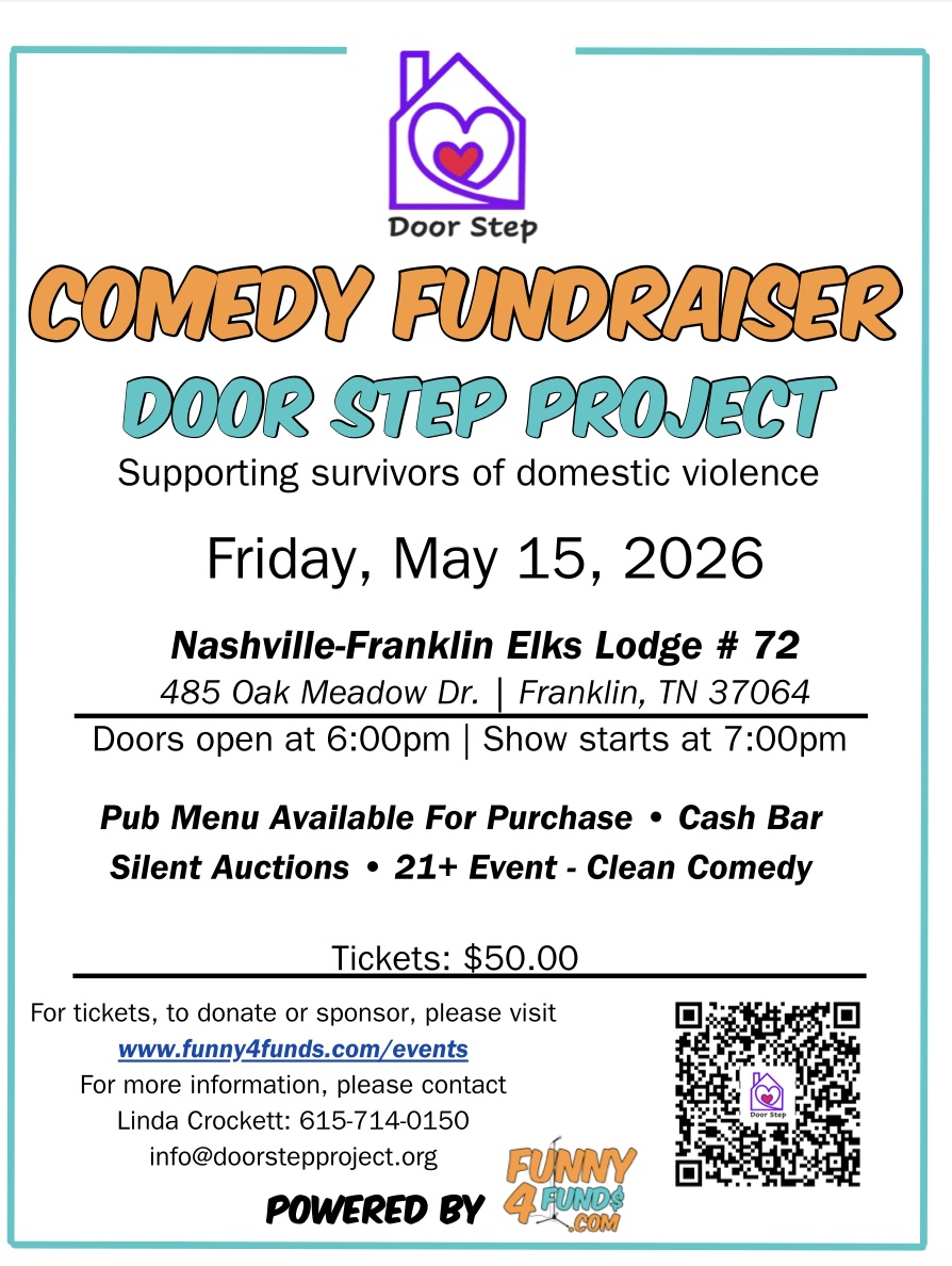 Funny4Funds event in Franklin, TN, Benefiting Door Step Project.