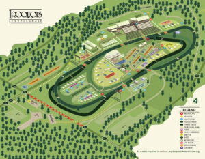 Iroquois Steeplechase Nashville, TN Map.