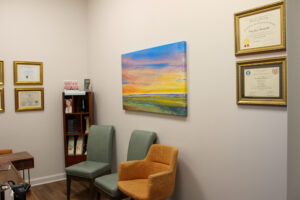Mary Lynn Moran, M.D, facial plastic surgeon in Franklin, TN, consultation room