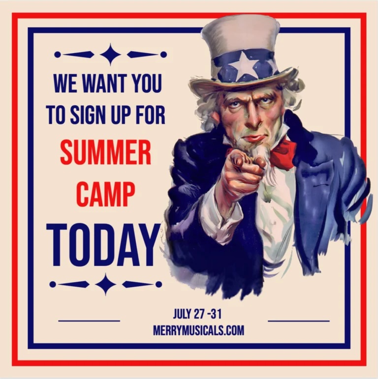 Merry Musicals Summer Camp in Franklin, TN 2026: “Stars, Stripes, & Song!”