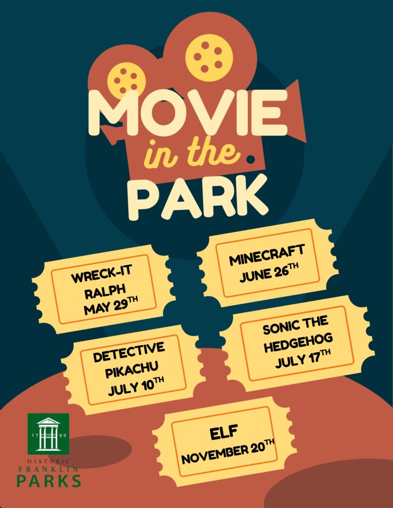 Movies in the Park in Franklin, RN by the City of Franklin are family friendly events.