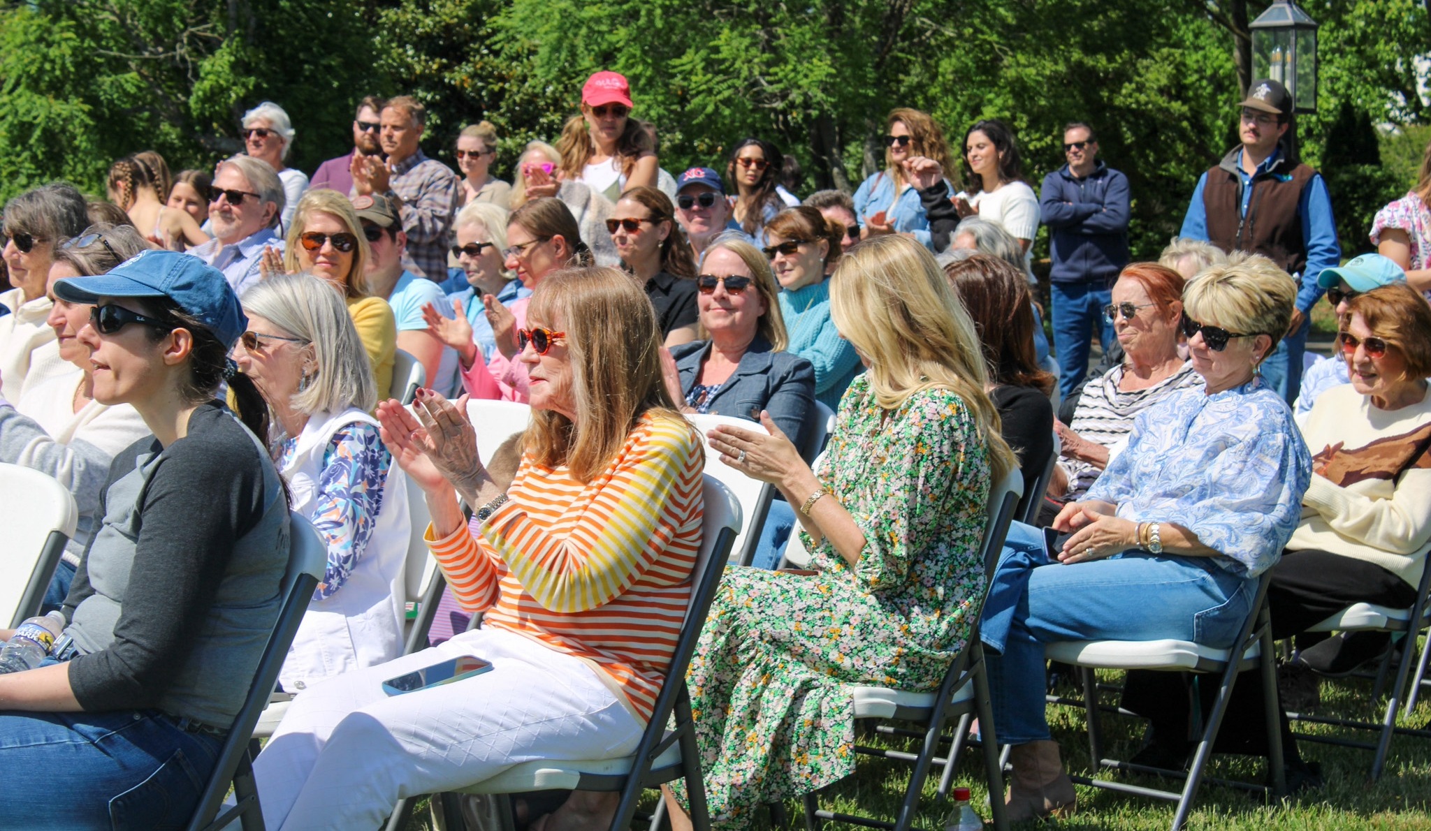 community members and supporters attending Saddle Up groundbreaking event in Franklin TN