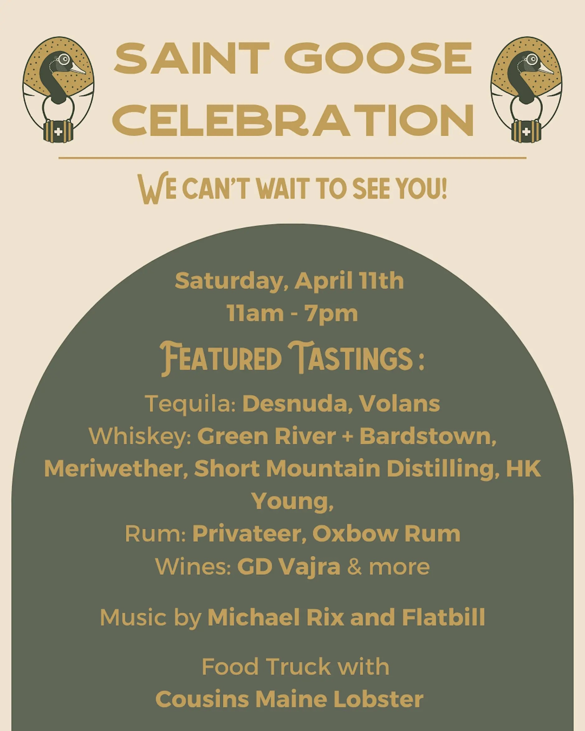 Saint Goose Wine + Spirits Celebration in downtown Franklin.