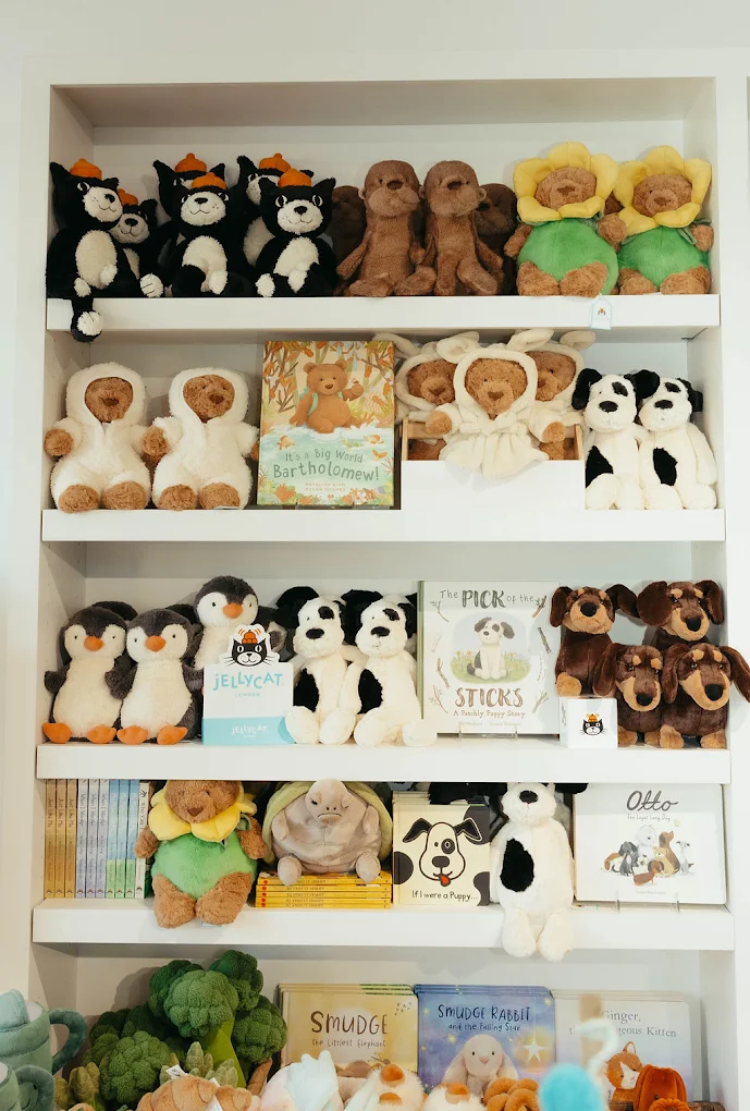 Southern Cottage, Downtown Franklin, Tennessee, children’s toys and baby shower gifts displayed inside the boutique