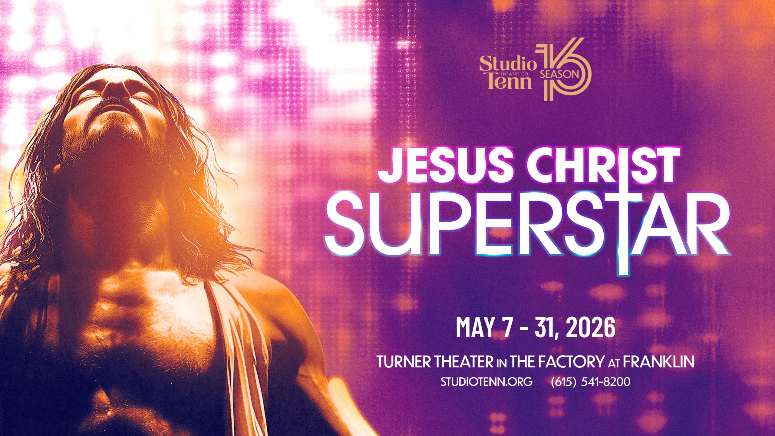 Studio Tenn Stages Star-Powered Production of Jesus Christ Superstar in Franklin, TN, at Turner Theater with Grammy and Tony Nominees.