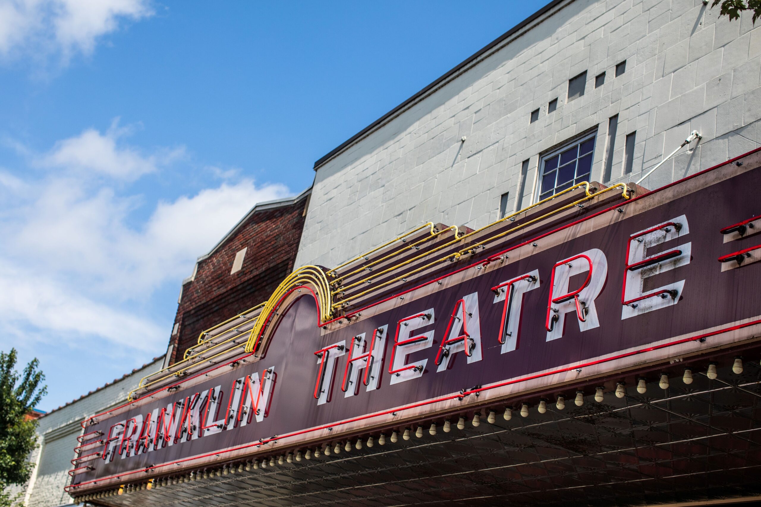 The Franklin Theatre in downtown Franklin, Tennessee, Sign.