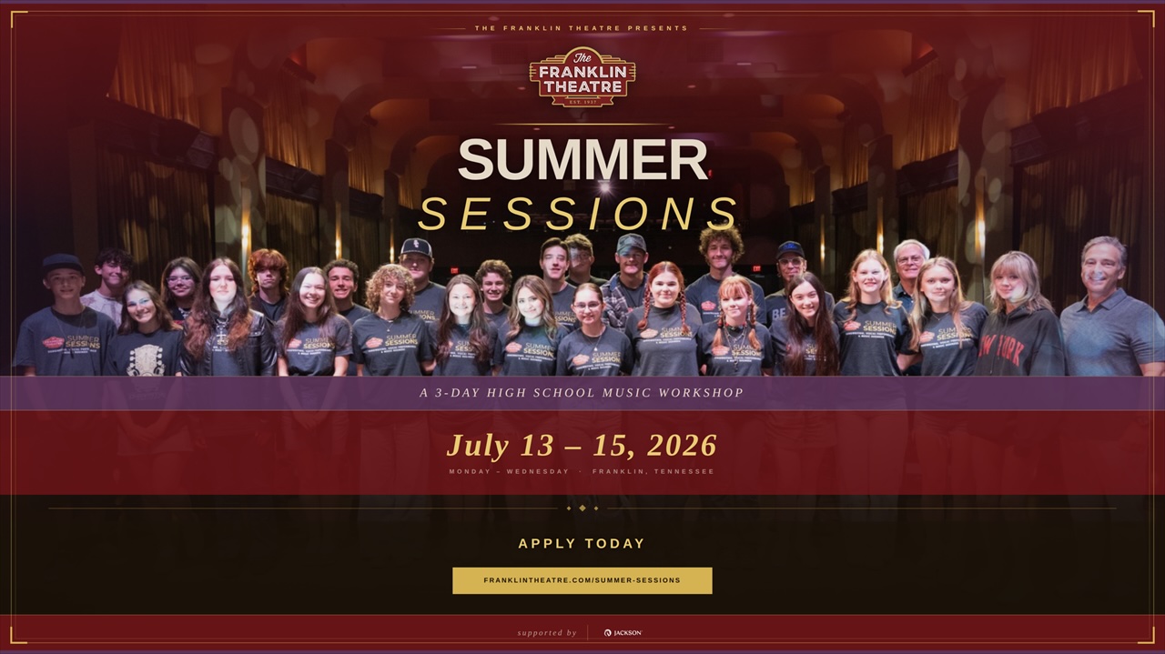 The Franklin Theatre Summer Sessions: Music Industry Workshop in Franklin, TN for high school students.