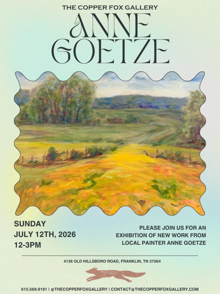 Anne Goetze Painting Exhibition Leiper's Fork TN.