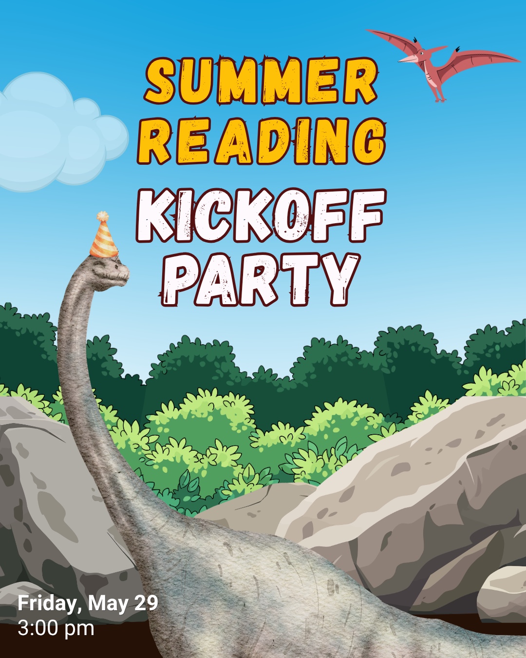 Summer Reading Kickoff Party at the Brentwood Library.