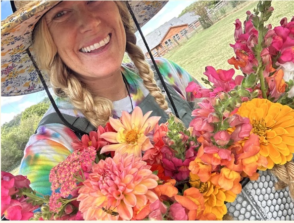 U-Pick Flowers at Young Harvest Farm in Franklin TN.