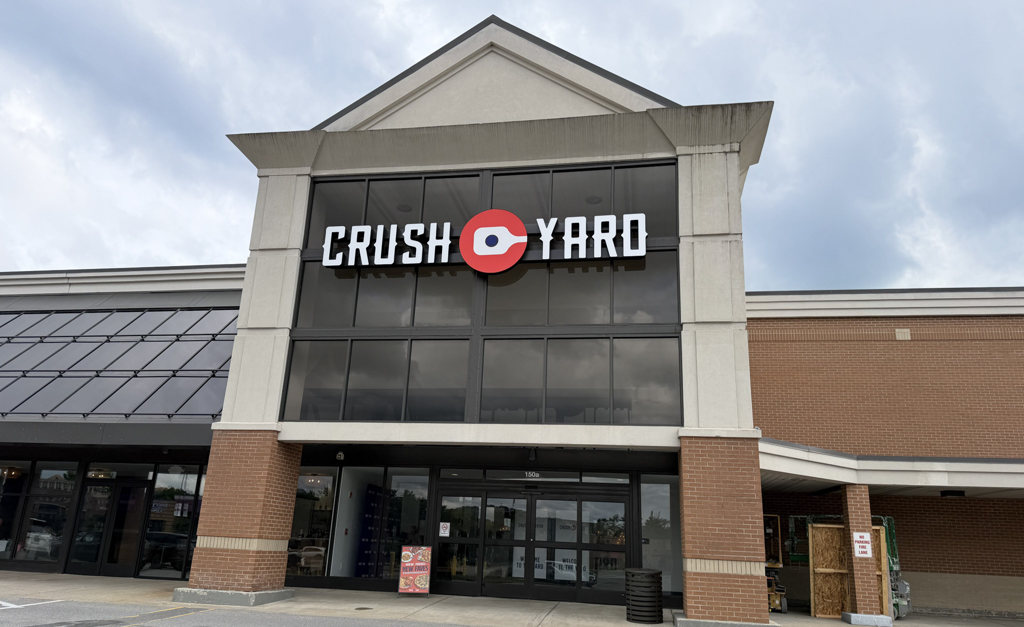 Crush Yard Nashville exterior in Brentwood, TN, at Brentwood Place shopping center.