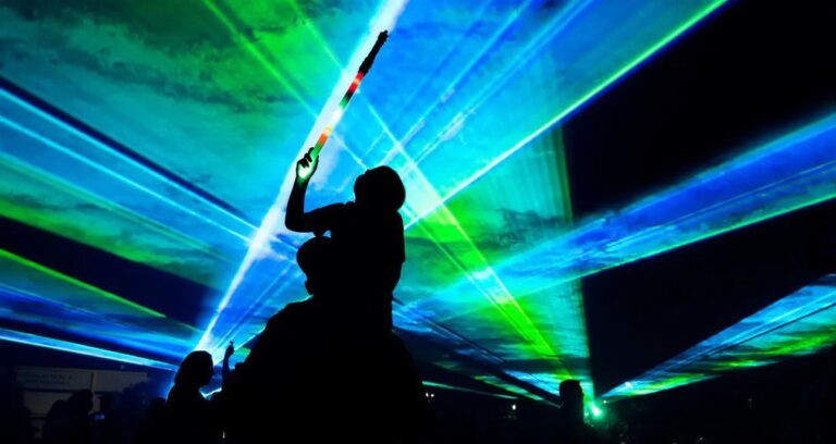 The Drive-In Laser Show in Franklin, TN, at the Williamson County AG Expo Park