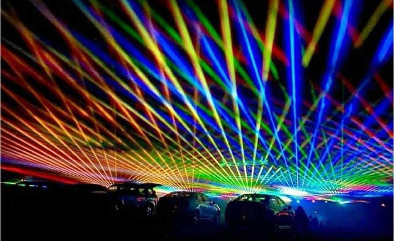 The Drive-In Laser Light Show in Franklin, TN at the Williamson County AG Expo Park