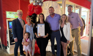 Kings Dining & Entertainment in Franklin, Tennessee celebrating its 10th year anniversary event with guests and team