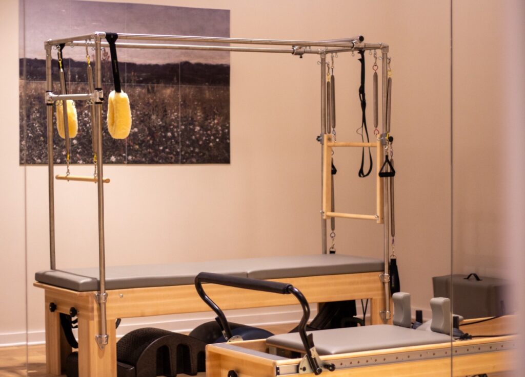 Pilates reformer and equipment at Pendulum Pilates and Wellness in The Factory at Franklin, TN