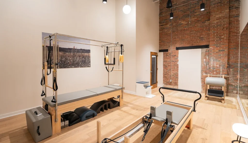 Interior view of Pendulum Pilates and Wellness at The Factory in Franklin, TN