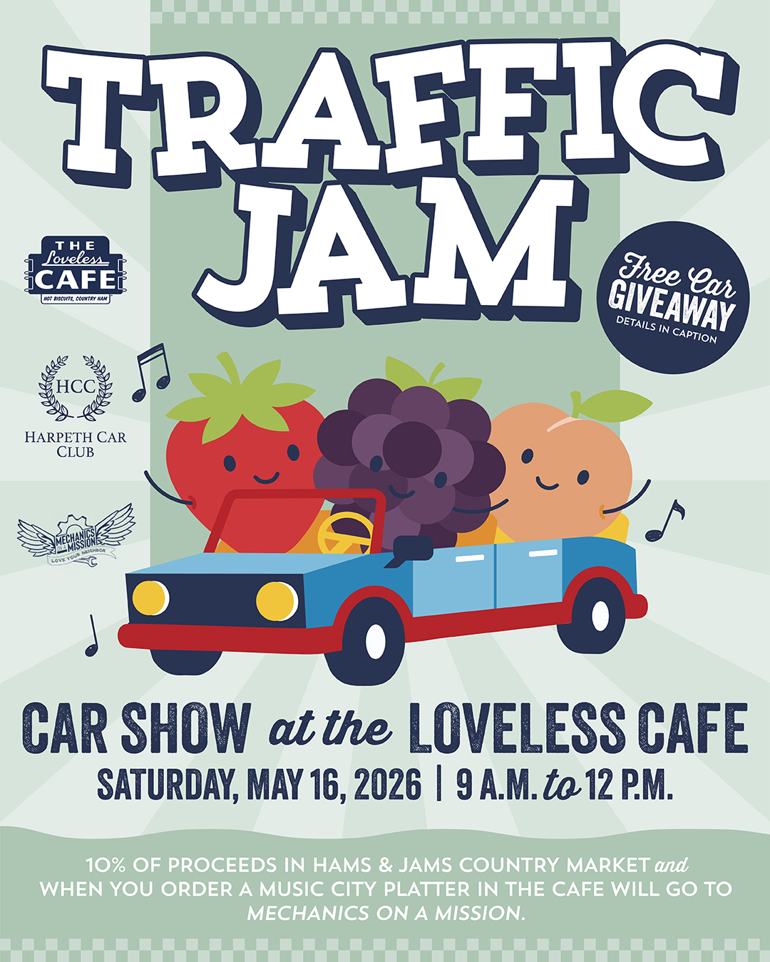 "Traffic Jam" at The Loveless Cafe in Nashville, TN.