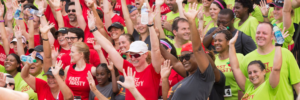 Runners and families gather for the East Nashville Tomato 5K in Nashville, TN