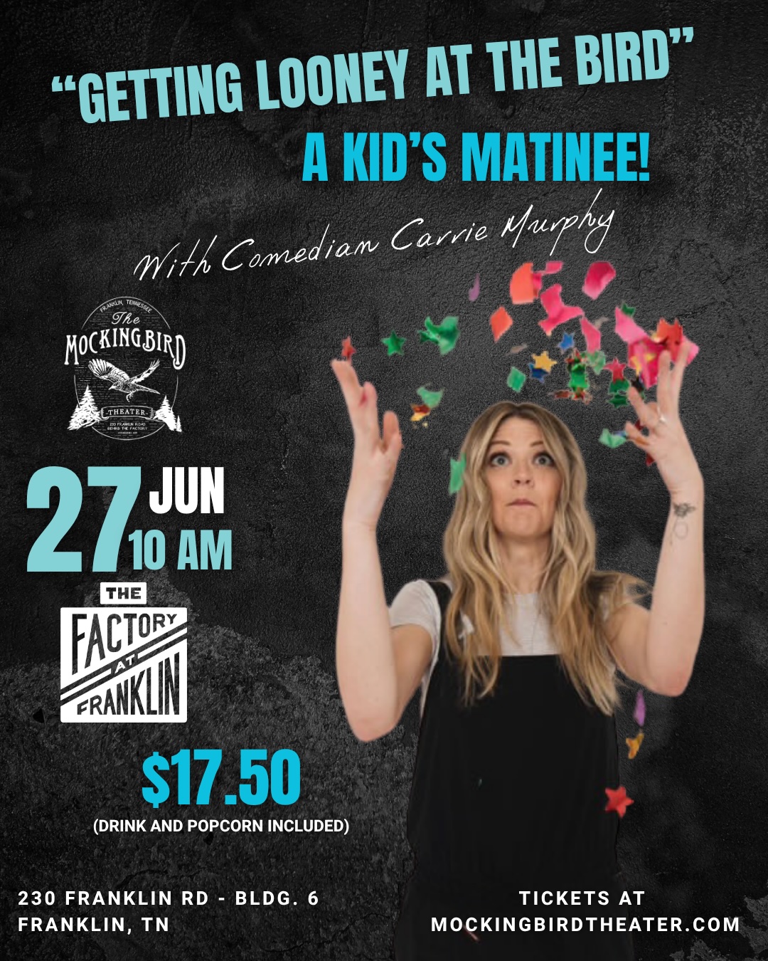 Getting Looney At The Bird w: Comedian Carrie Murphy Franklin, TN_Kids Comedy.