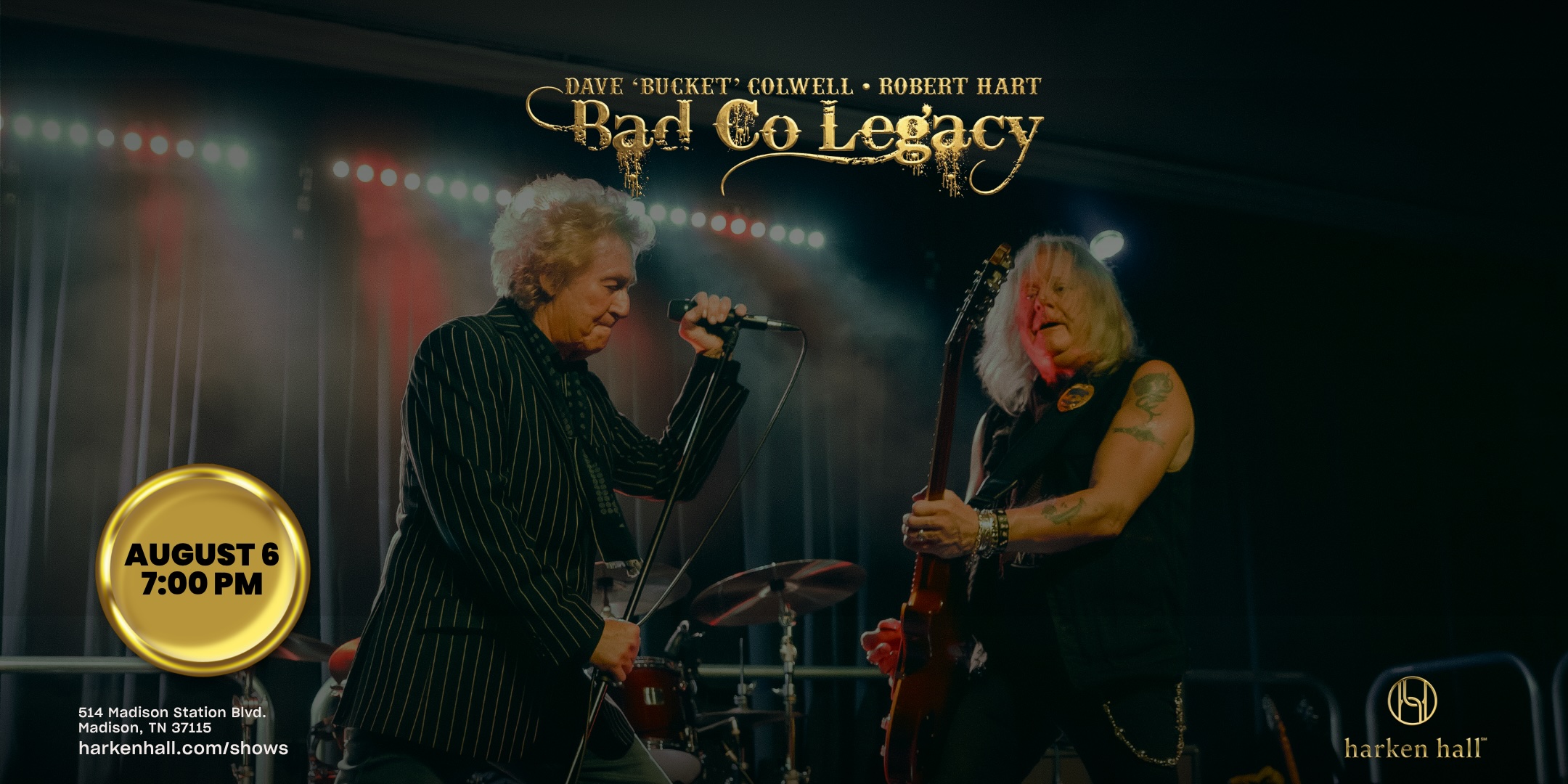Bad Company The Legacy Performing at Harken Hall August 6.