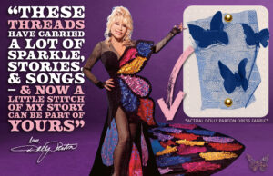 Dolly Fabric Card - Dolly Parton’s Threads My Songs in Symphony Limited Summer Series with Nashville Symphony.
