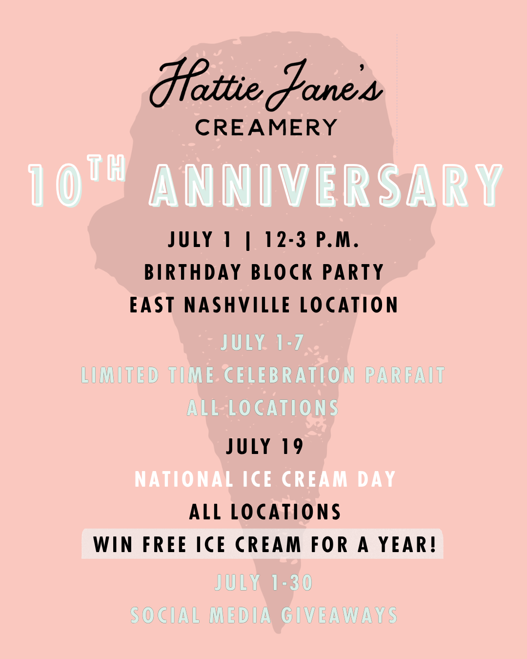 Hattie Jane’s Creamery Anniversary